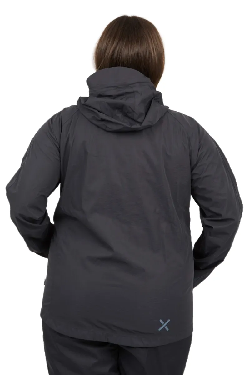 CLEARANCE - XTM Feathertop shell women's plus size rain Jacket Black Sizes 16-22 & 28